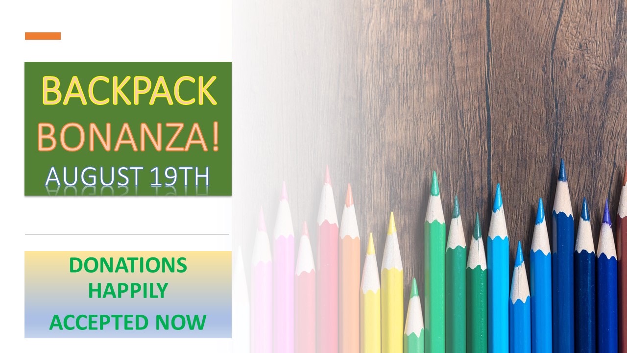 FPC Backpack Bonanza 2023 - First Presbyterian Church